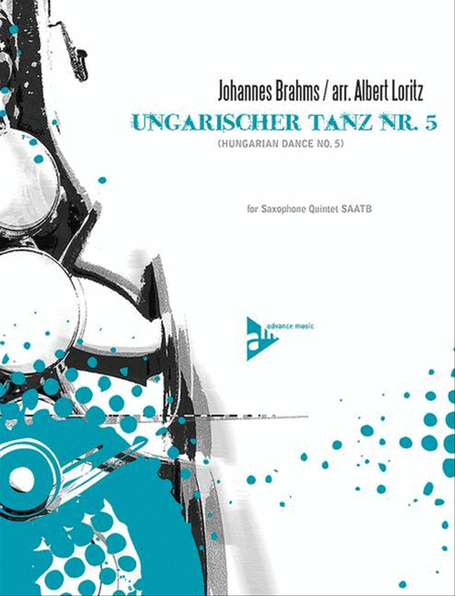 Hungarian Dance No. 5 Saxophone Quintet scores gallery preview page 1