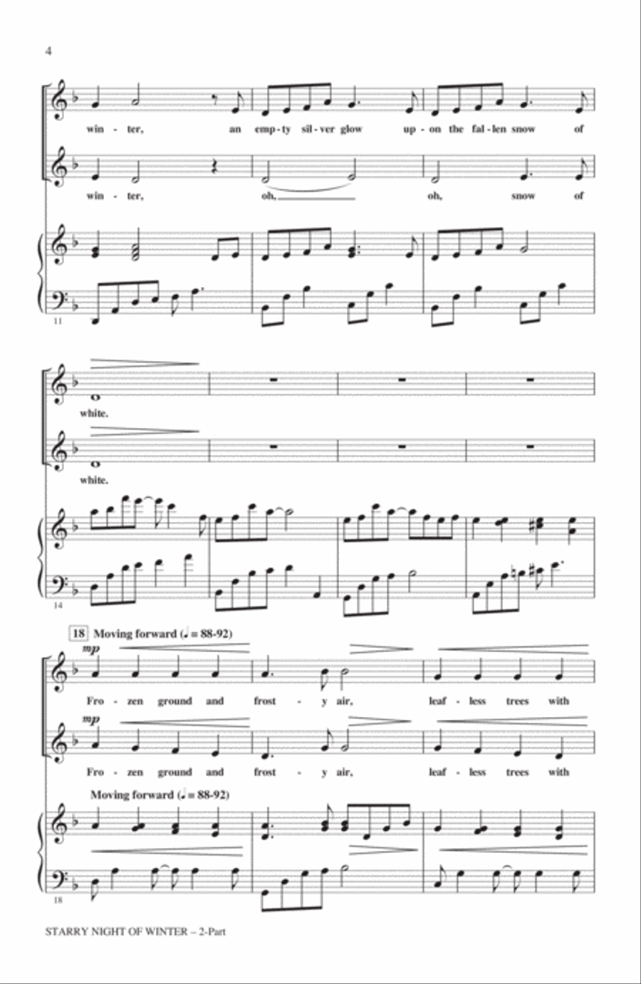 Starry Night Of Winter 2-Part scores gallery preview page 2