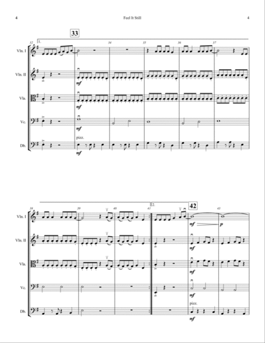 Feel It Still Score and Parts scores gallery preview page 4