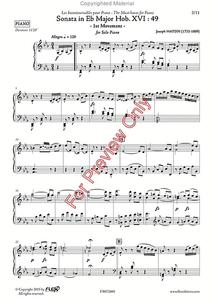 Sonata In Eb Major Hob. Xvi:349 - 1st mvt. image number null