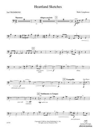 Heartland Sketches: 2nd Trombone