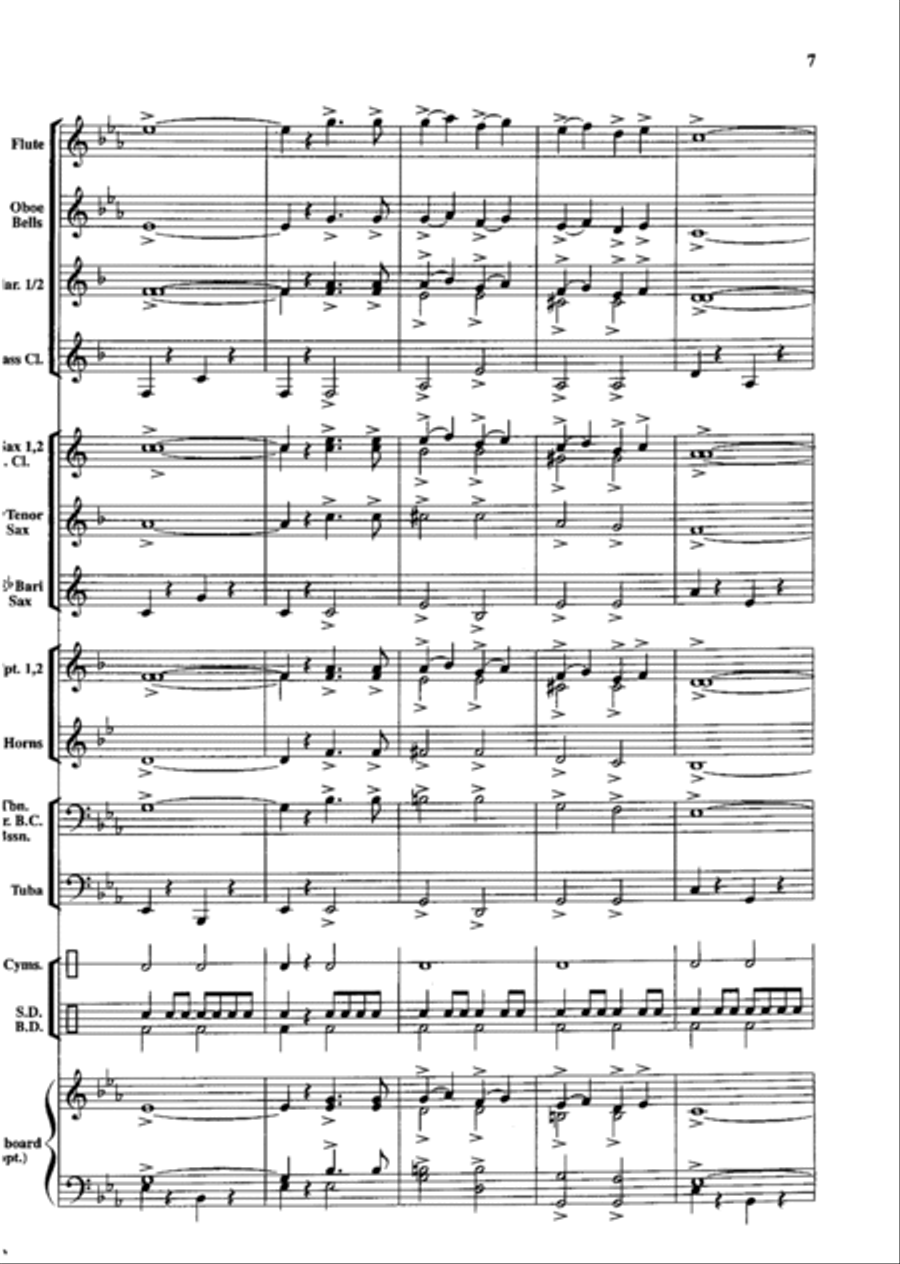 Land of the Free Concert Band scores gallery preview page 8