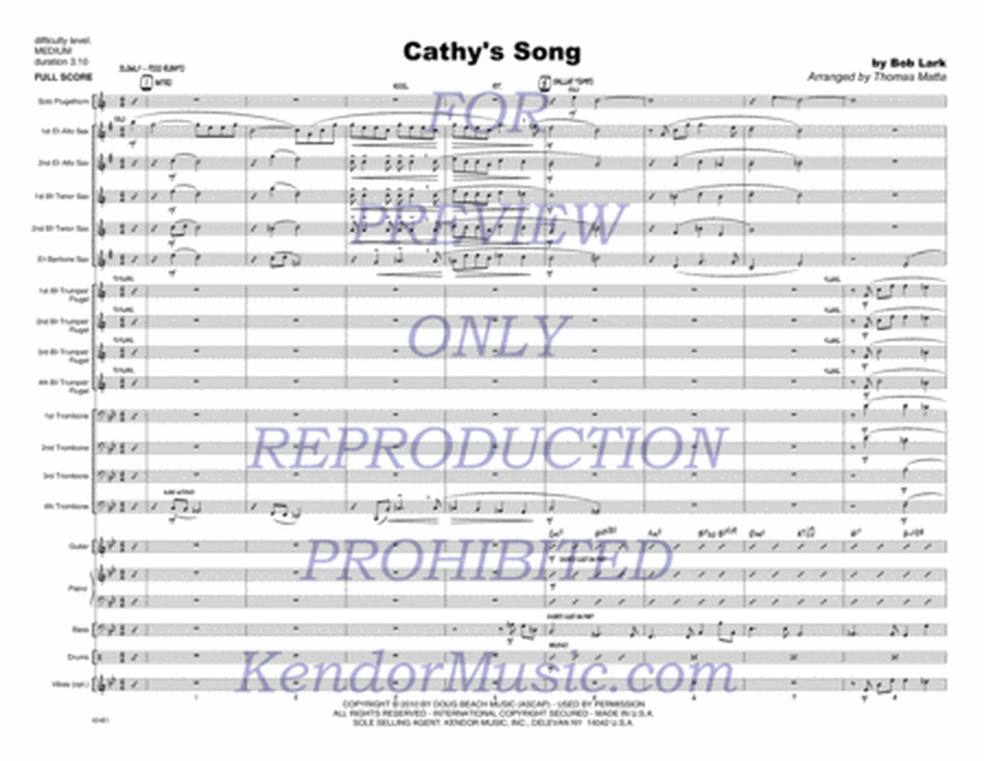 Cathy's Song image number null