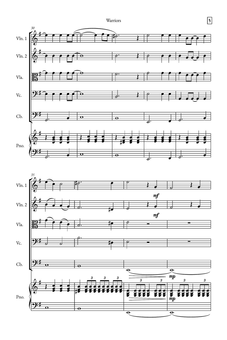Warriors Small Ensemble scores gallery preview page 5