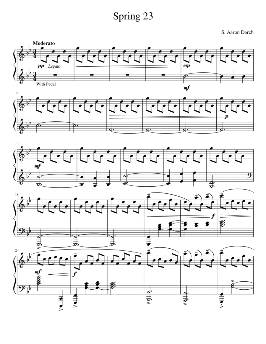 Spring 23 Spring 23 Piano Solo scores gallery preview page 1