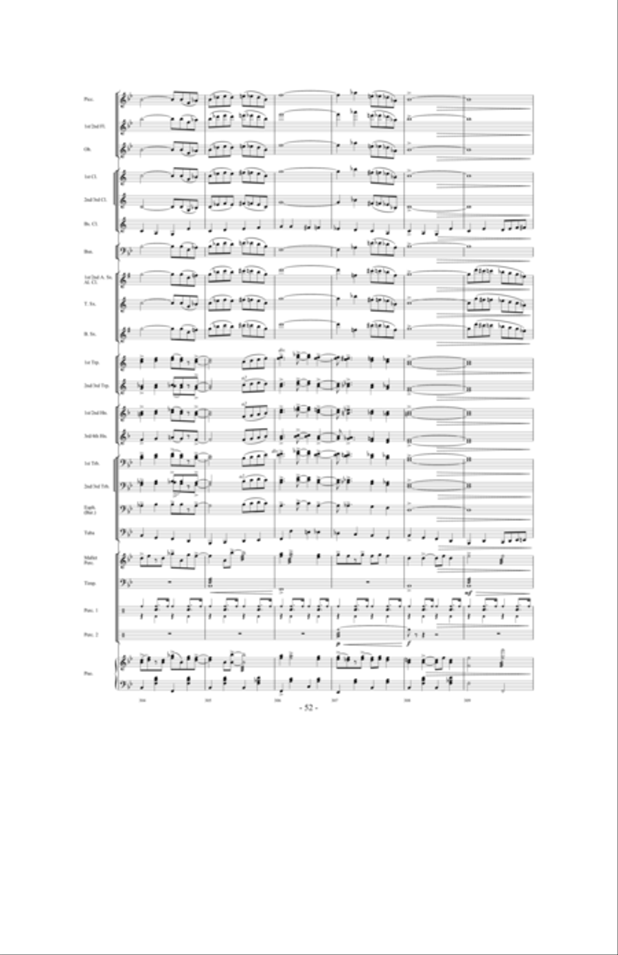 Promising Skies Concert Band scores gallery preview page 51