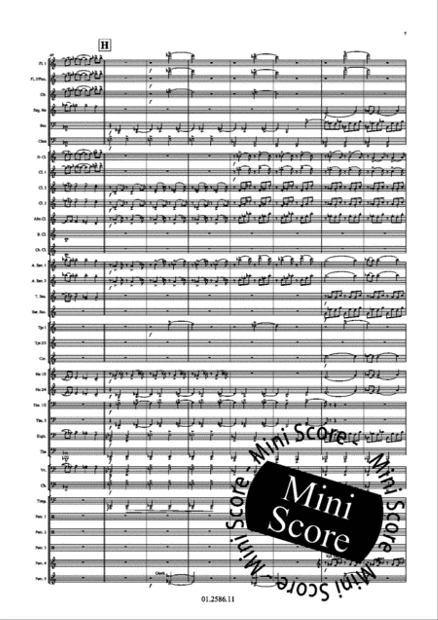 Skies Concert Band scores gallery preview page 15