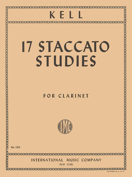 17 Staccato Studies for Clarinet