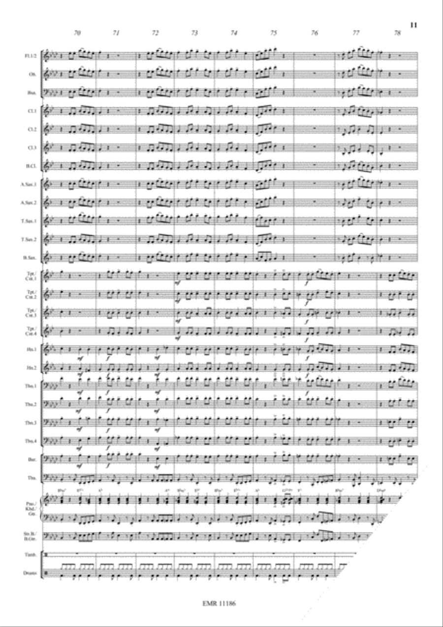 Hibiscus Cha Cha Concert Band scores gallery preview page 12