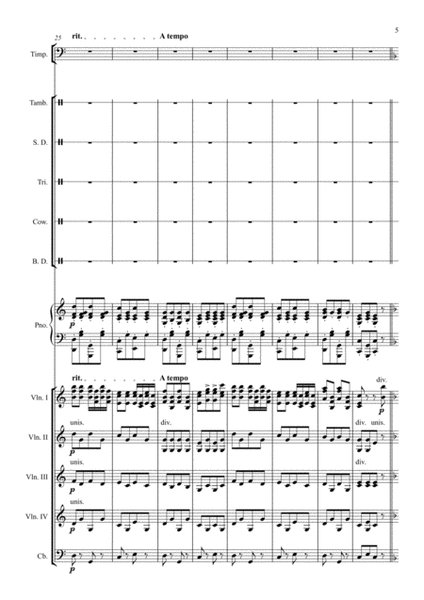 PIZZICATO POLKA by Johann Strauss for 4 violins ensemble image number null