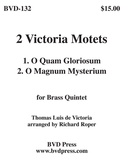 Tomas Luis de Victoria: 2 Victoria Motets