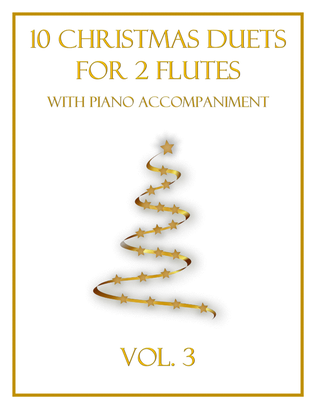 Book cover for 10 Christmas Duets for 2 Flutes with Piano Accompaniment (Vol. 3)