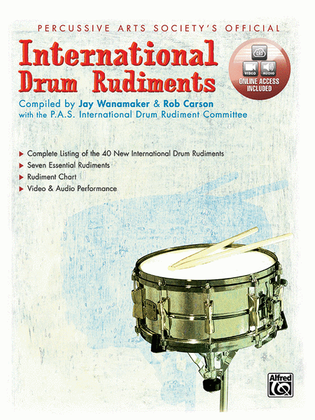 Book cover for International Drum Rudiments (Book/CD)