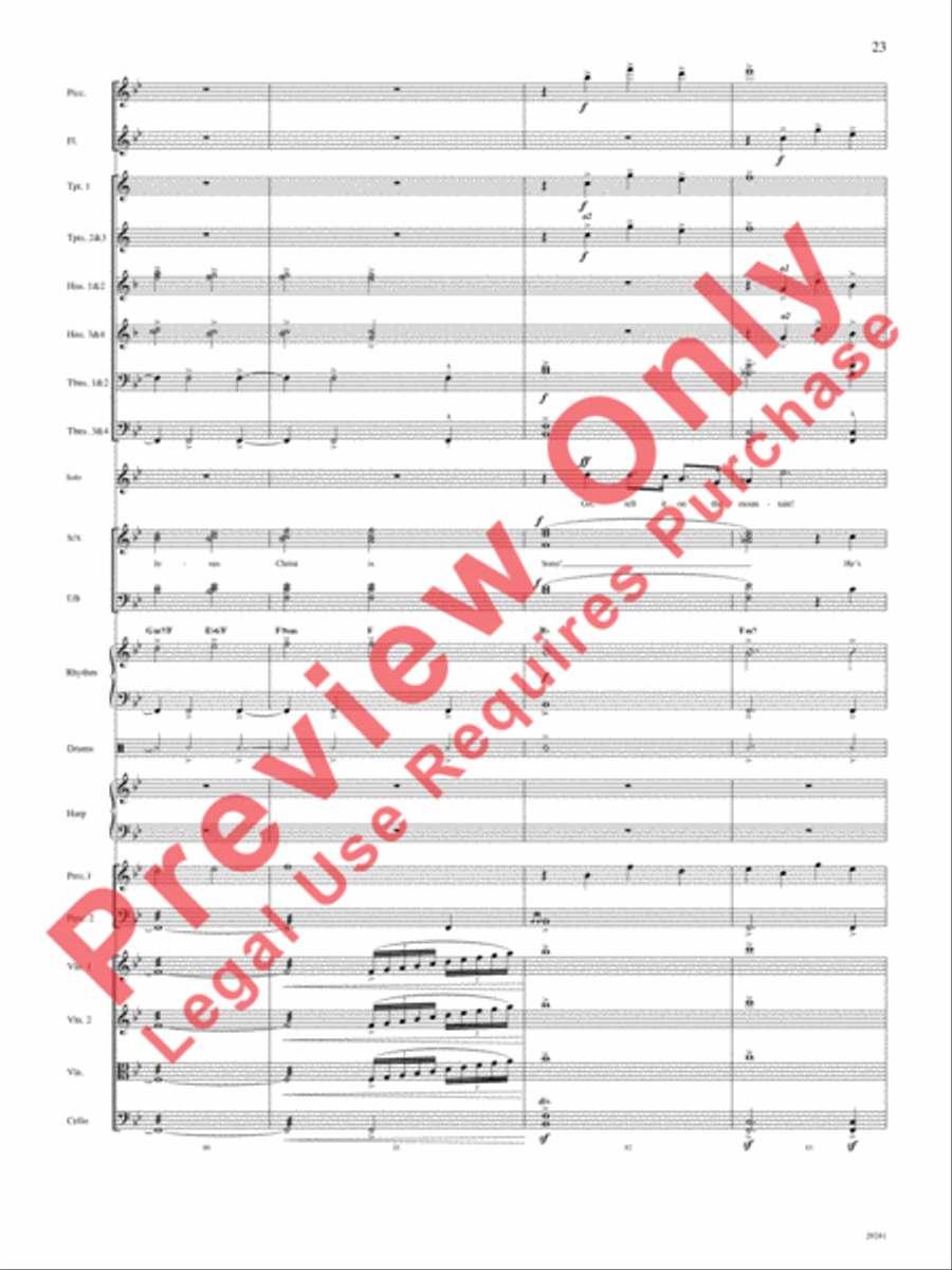 Go, Tell It on the Mountain Choir scores gallery preview page 23
