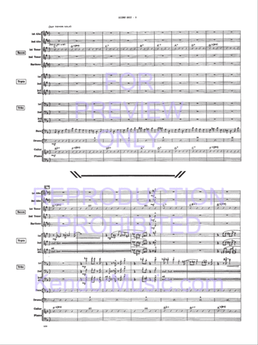 Second Race Second Race Jazz Ensemble scores gallery preview page 7