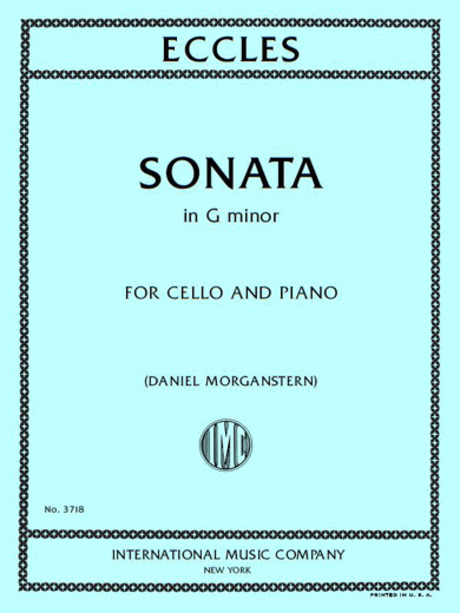 Sonata In G Minor Piano Accompaniment scores gallery preview page 1