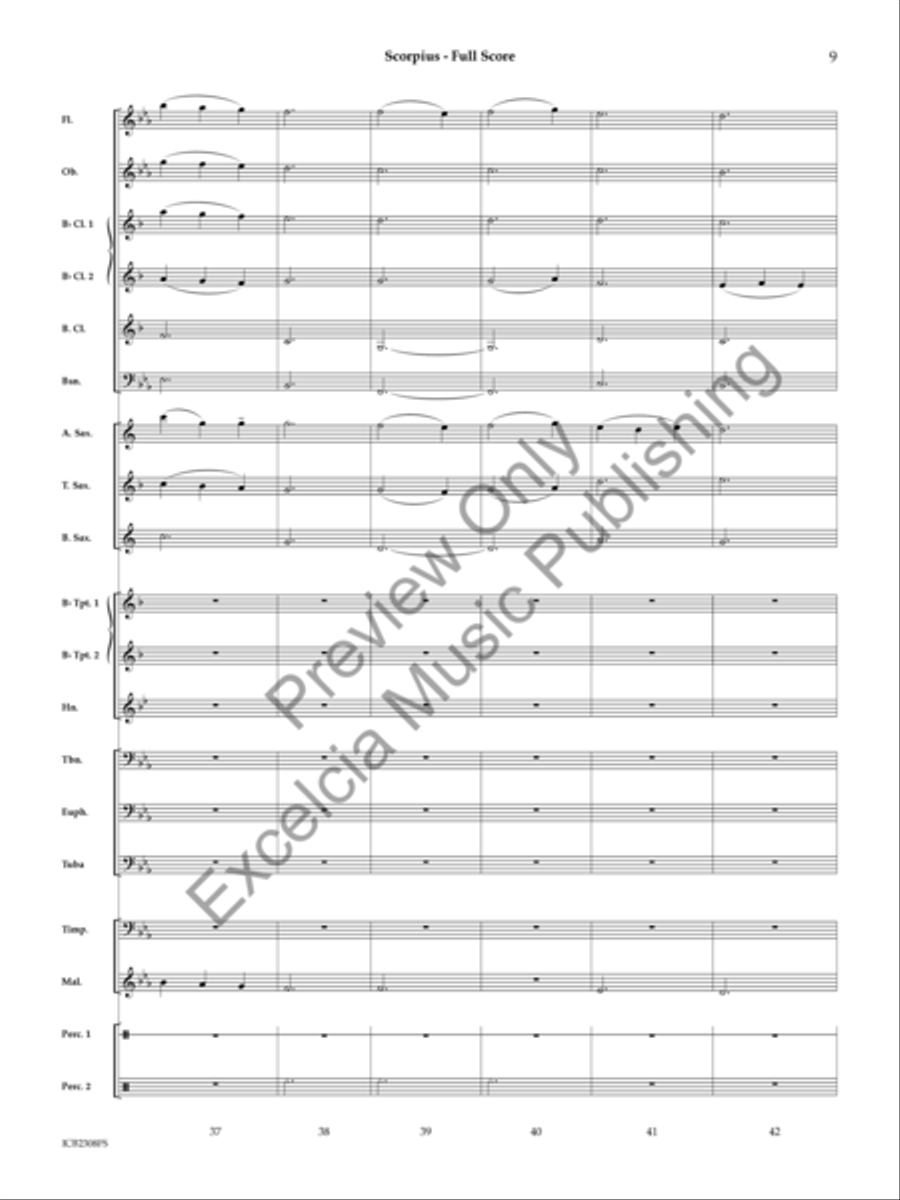 Scorpius (Score) Scorpius (Score) Concert Band scores gallery preview page 10