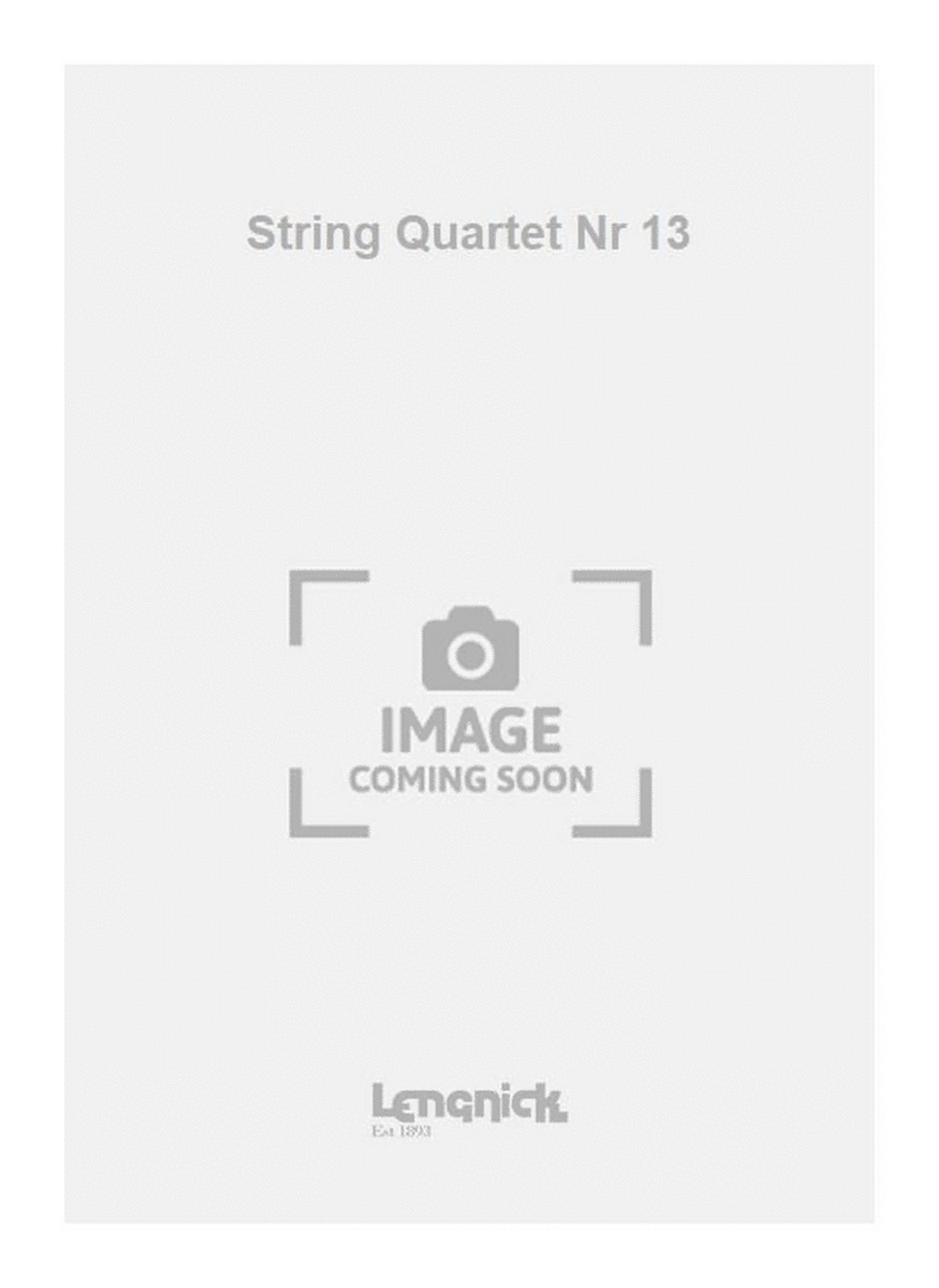 String Quartet Nr 13