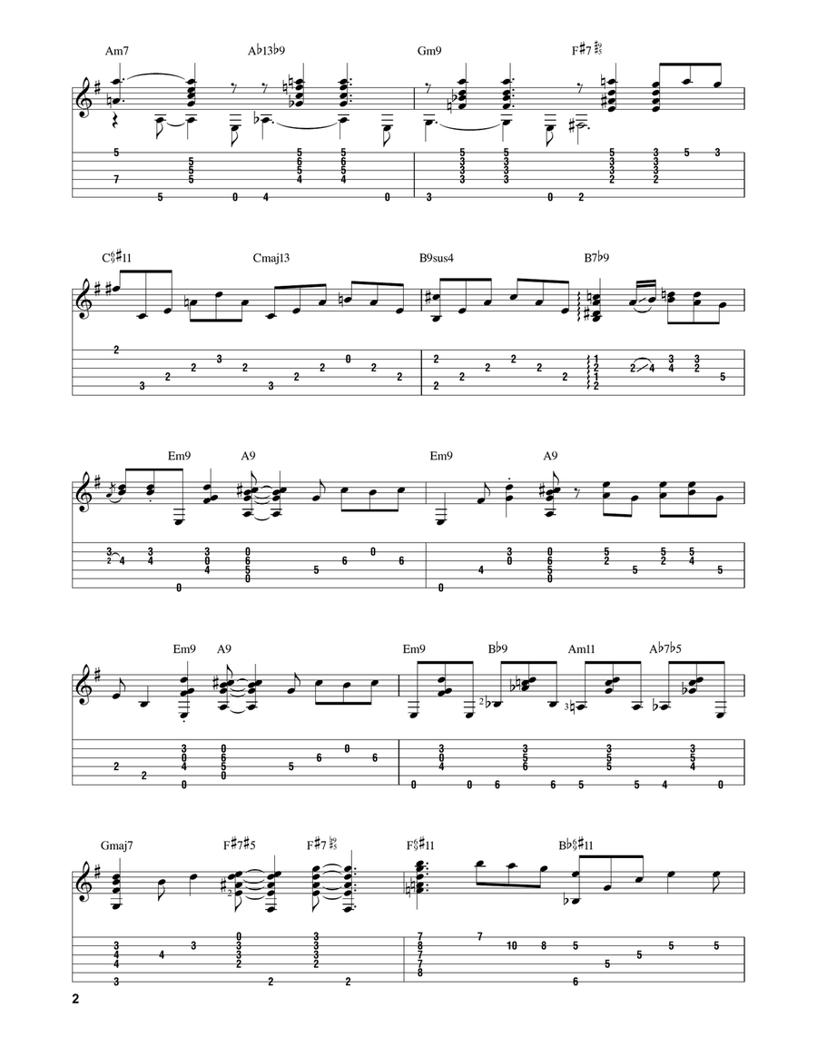 Summertime (arr. Matt Otten) Summertime (arr. Matt Otten) Electric Guitar scores gallery preview page 2