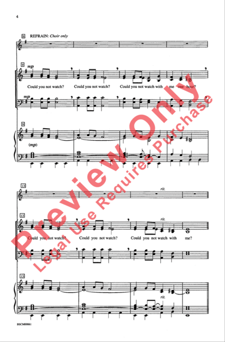 Could You Not Watch 4-Part scores gallery preview page 3