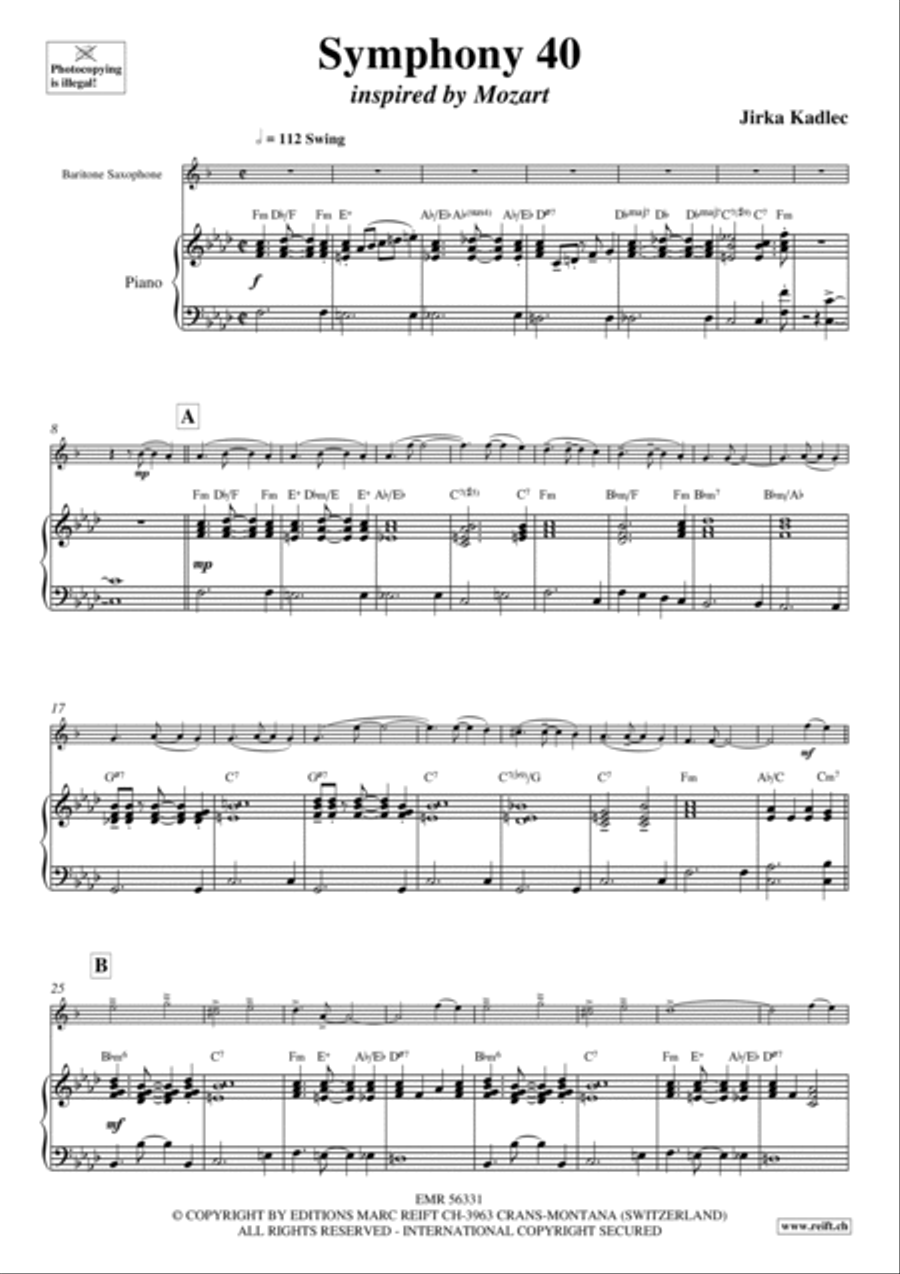 Symphony 40 Baritone Saxophone scores gallery preview page 4