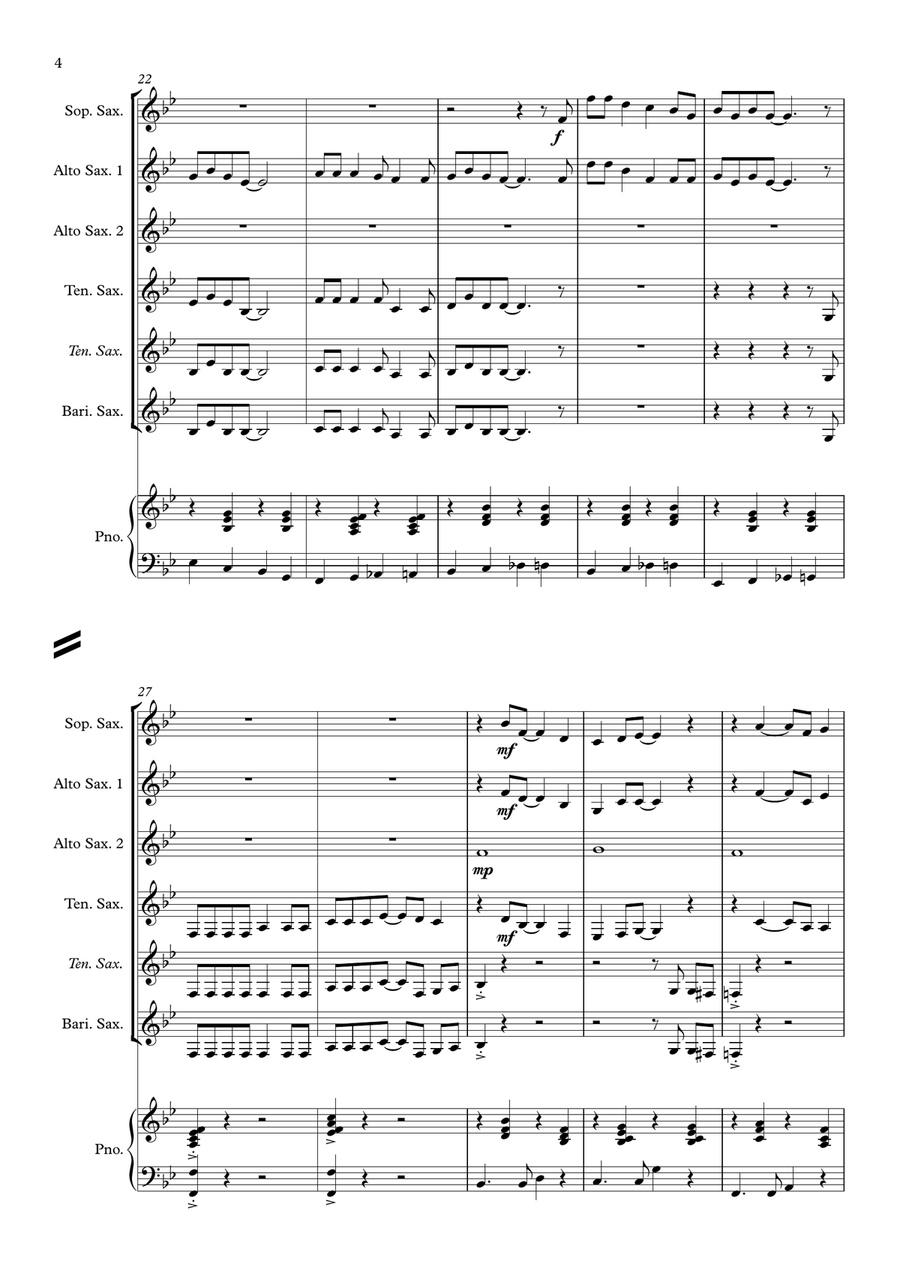 King Of The Road Woodwind Ensemble scores gallery preview page 4