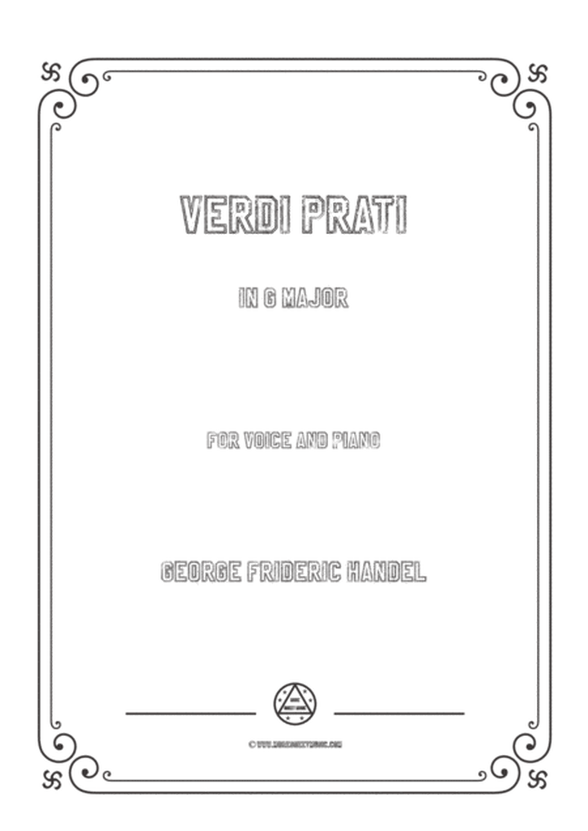 Handel-Verdi prati in G Major，for voice and piano image number null