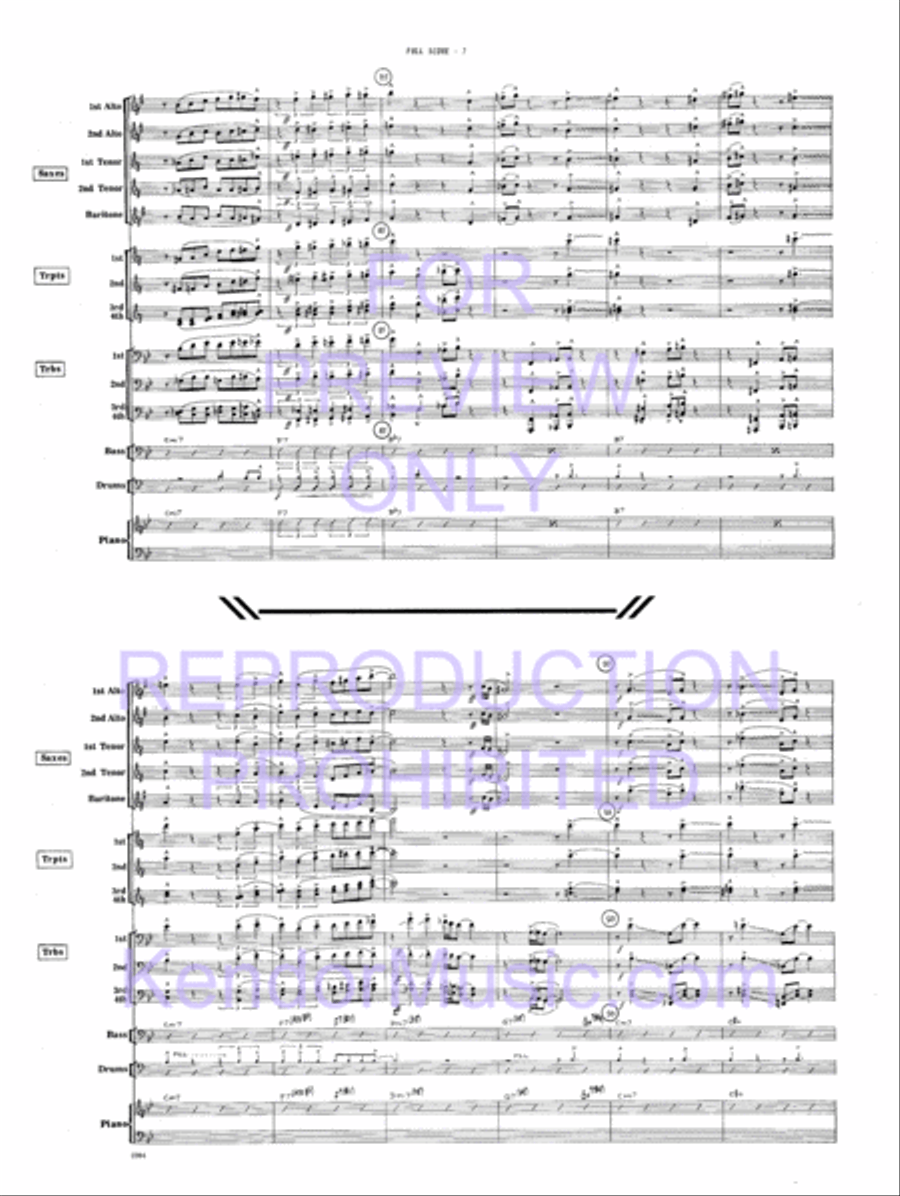 Road Time Shuffle Jazz Ensemble scores gallery preview page 10