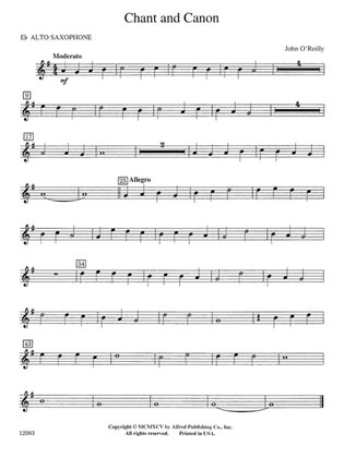 Chant and Canon: E-flat Alto Saxophone