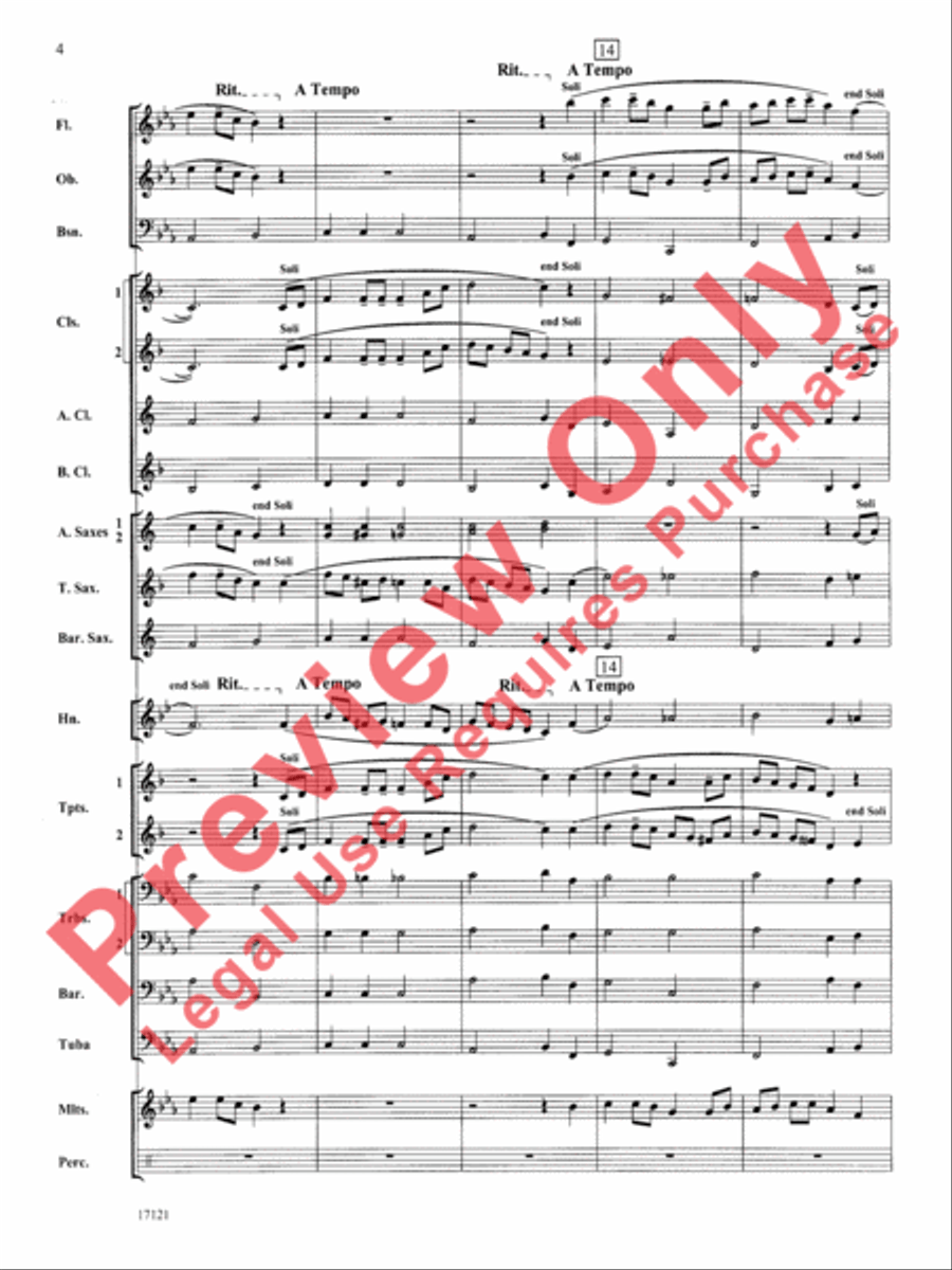 Loch Lomond Concert Band scores gallery preview page 5