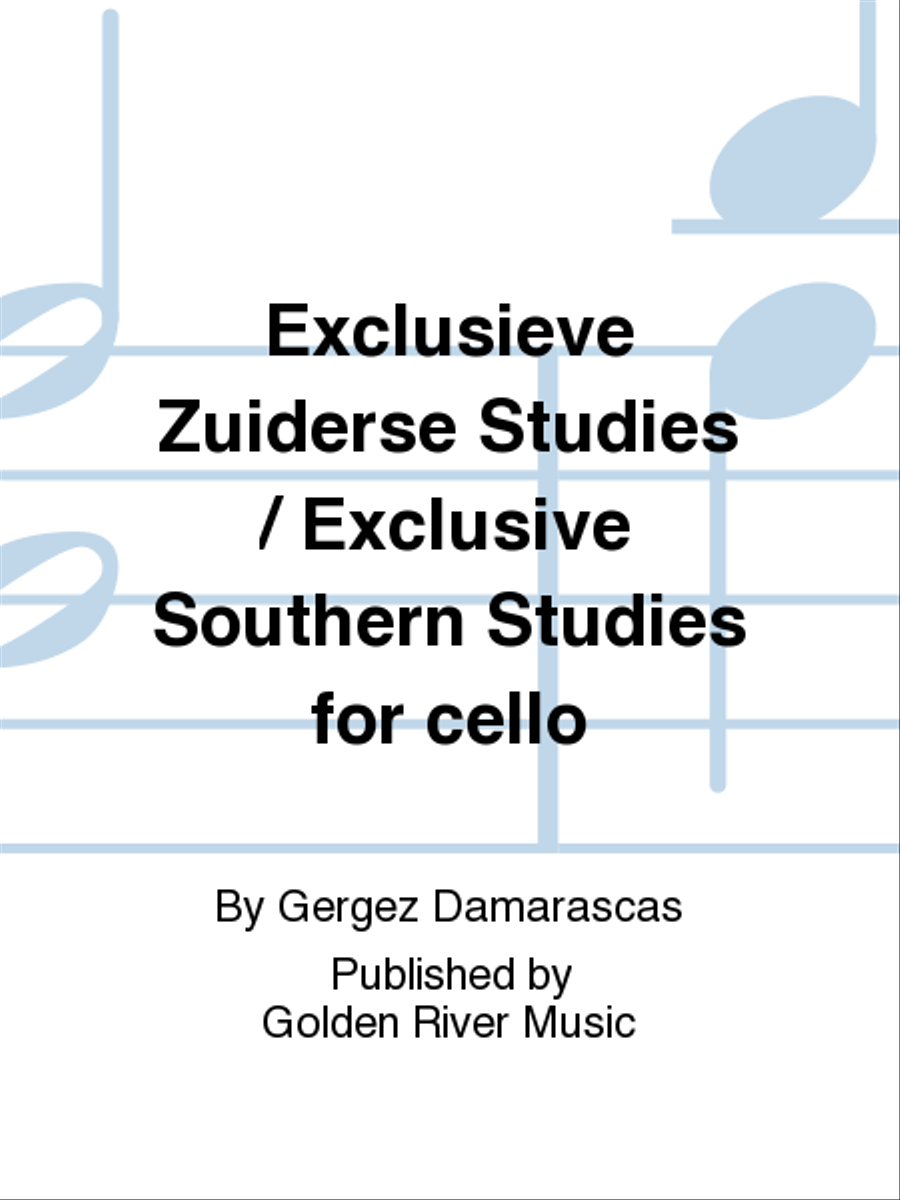 Exclusieve Zuiderse Studies / Exclusive Southern Studies for cello Clarinet Solo scores gallery preview page 1