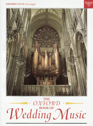 Book cover for The Oxford Book of Wedding Music with pedals