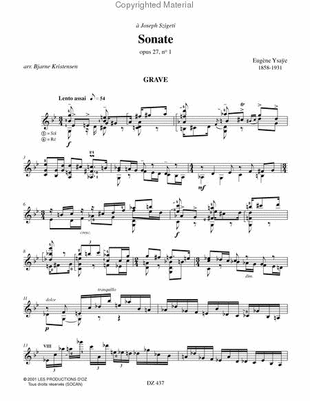 Sonate opus 27, no 1