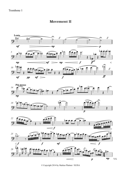 JazzTromBern for Trombone Quartet, Movement 2 image number null