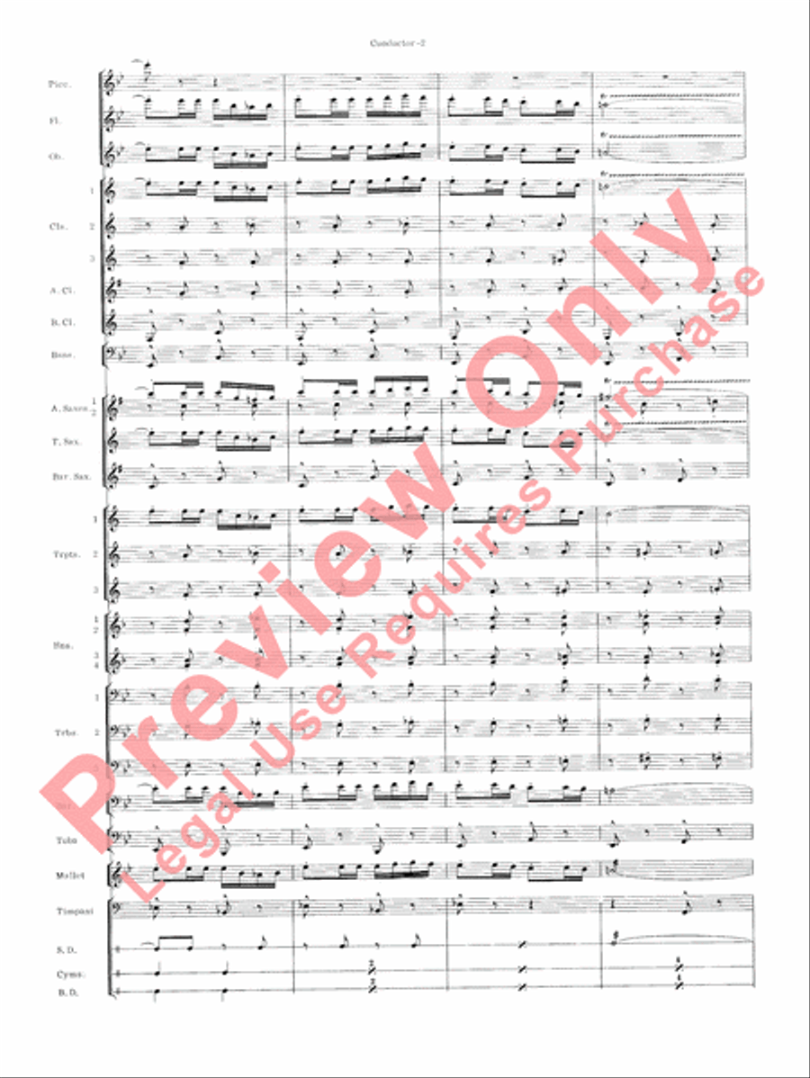 Carmen Suite Concert Band scores gallery preview page 4