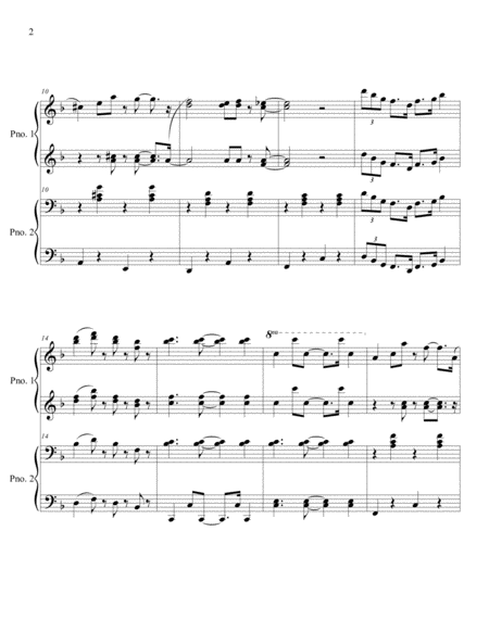 A Little Christmas Music for Piano 4-Hands (new edition) image number null