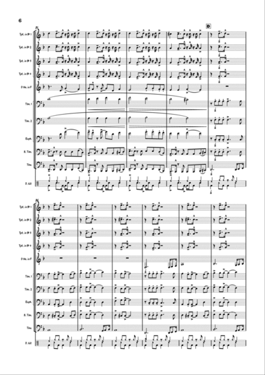 Beggin' Brass Ensemble scores gallery preview page 6
