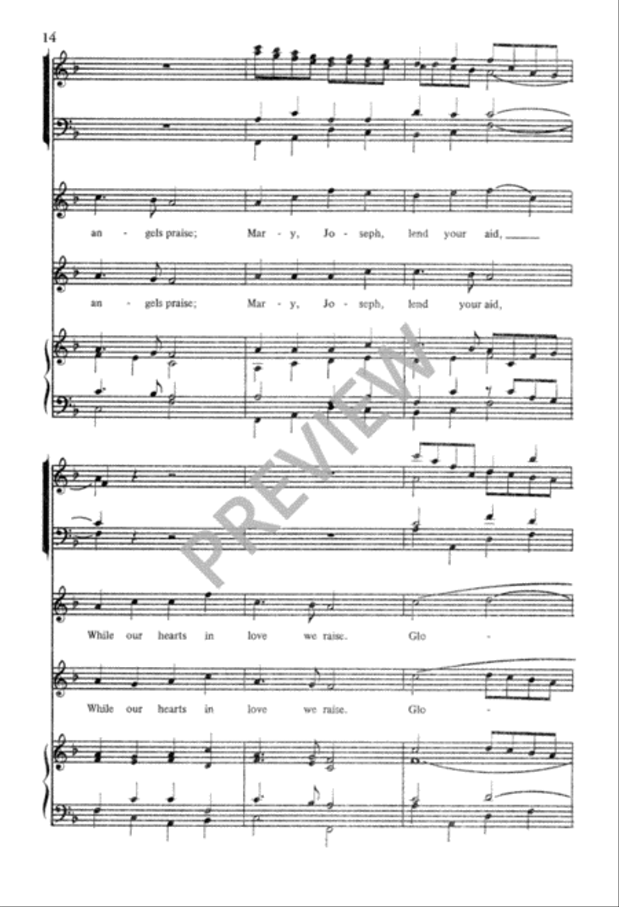 Angels We Have Heard On High 3-Part scores gallery preview page 15