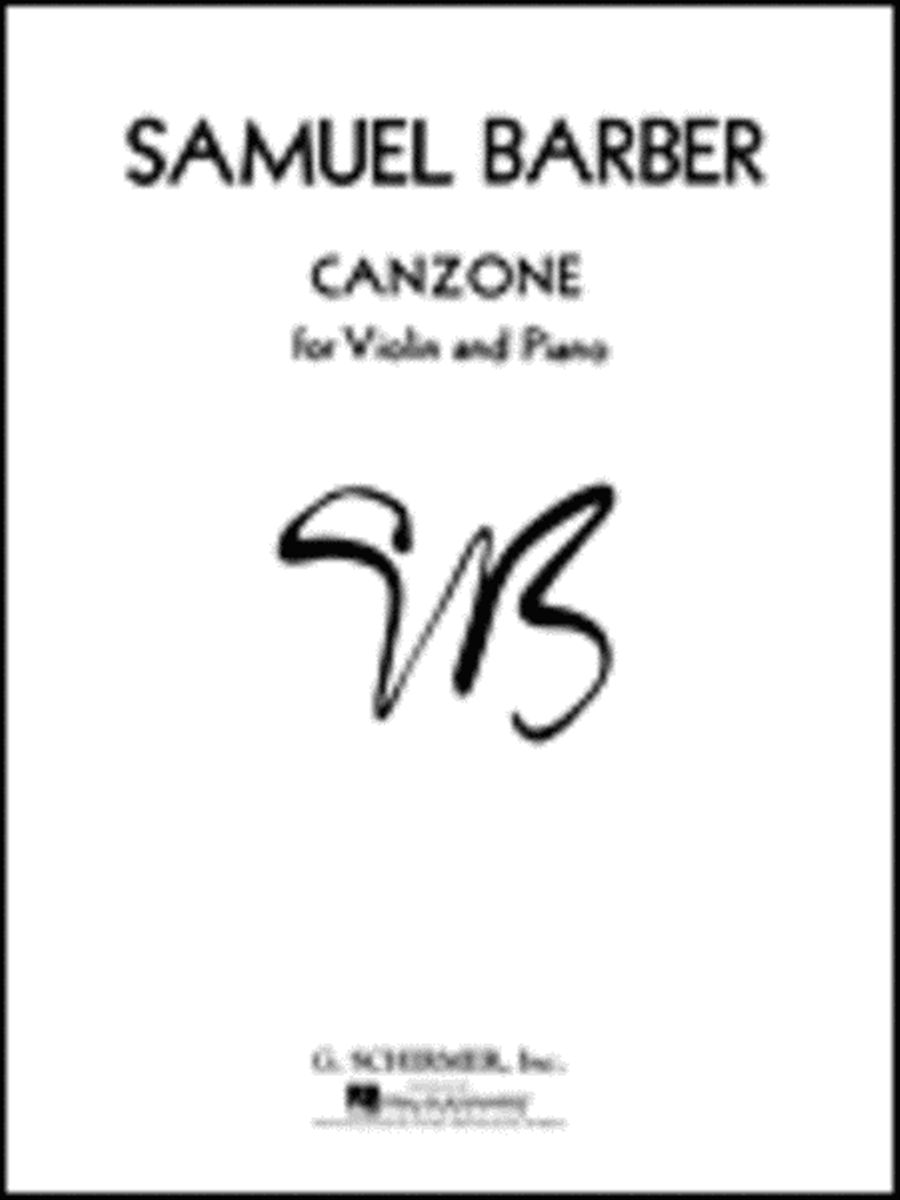 Canzone Violin Solo scores gallery preview page 1