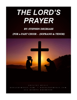 Book cover for The Lord's Prayer (for 2-part choir - (Soprano and Tenor)