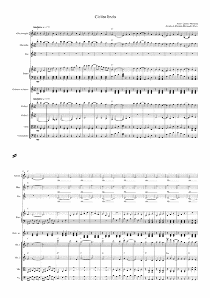 Cielito Lindo Large Ensemble scores gallery preview page 1