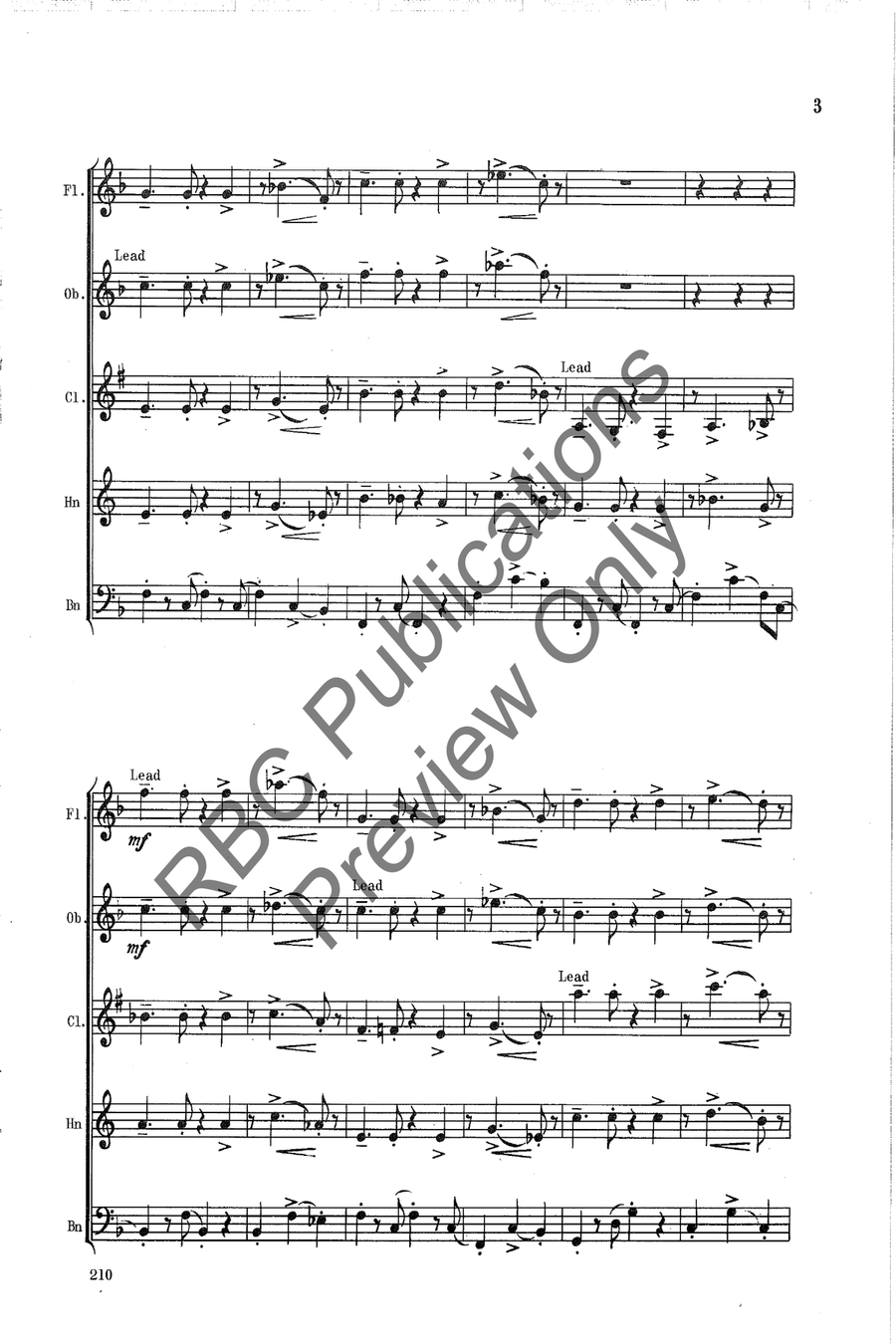 Bossa Waltz Score scores gallery preview page 4