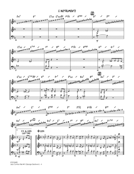 Jazz Combo Pak #41 (George Gershwin) - C Instruments