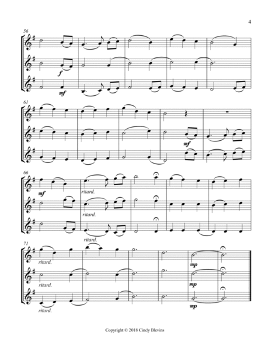 The First Noel, for Violin Trio String Trio scores gallery preview page 5