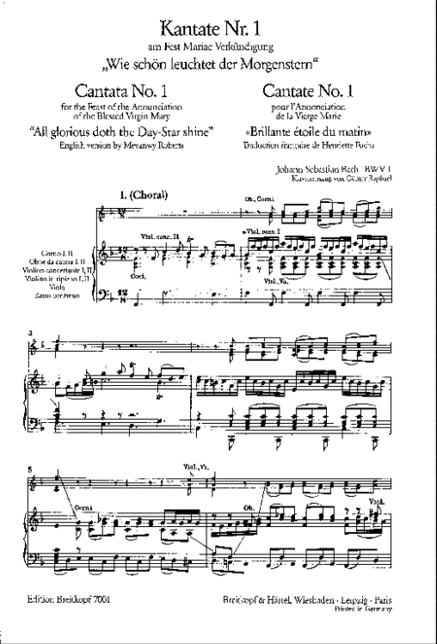 Cantata BWV 1 “All glorious doth the Day-Star shine” STB scores gallery preview page 2