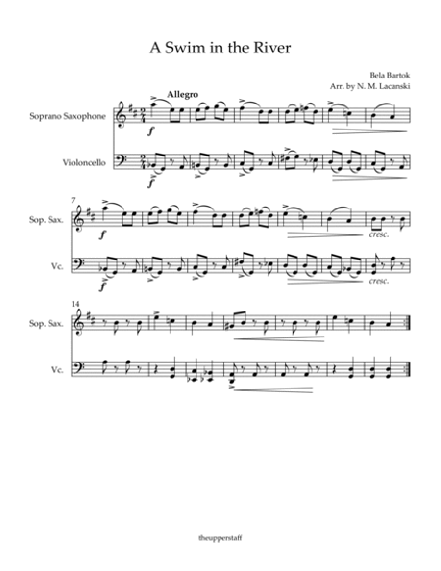 A Swim in the River A Swim in the River Soprano Saxophone scores gallery preview page 2
