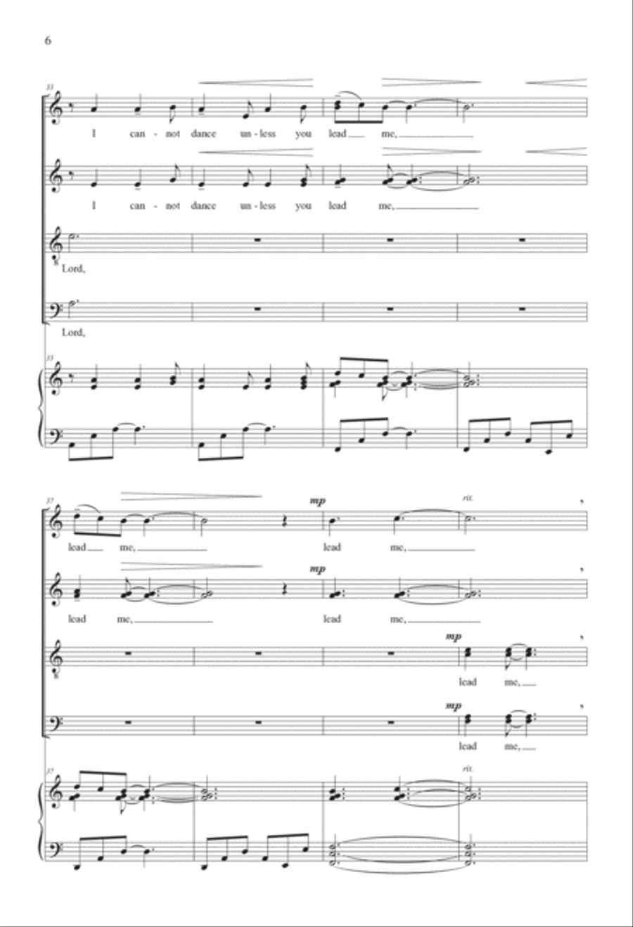 I Cannot Dance, O Lord Divisi scores gallery preview page 6