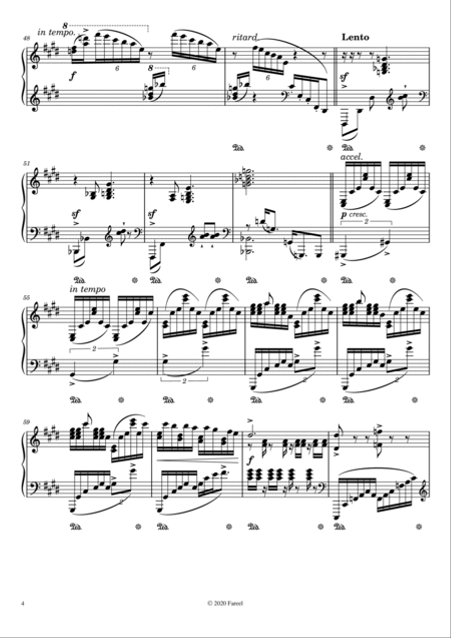 Tableaux Du Jour : I.Nuit étoilée Piano Solo scores gallery preview page 4
