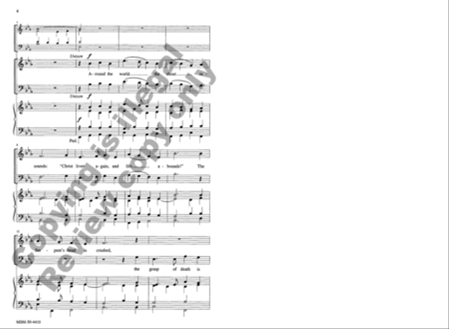 Around the World the Shout Resounds 4-Part scores gallery preview page 3