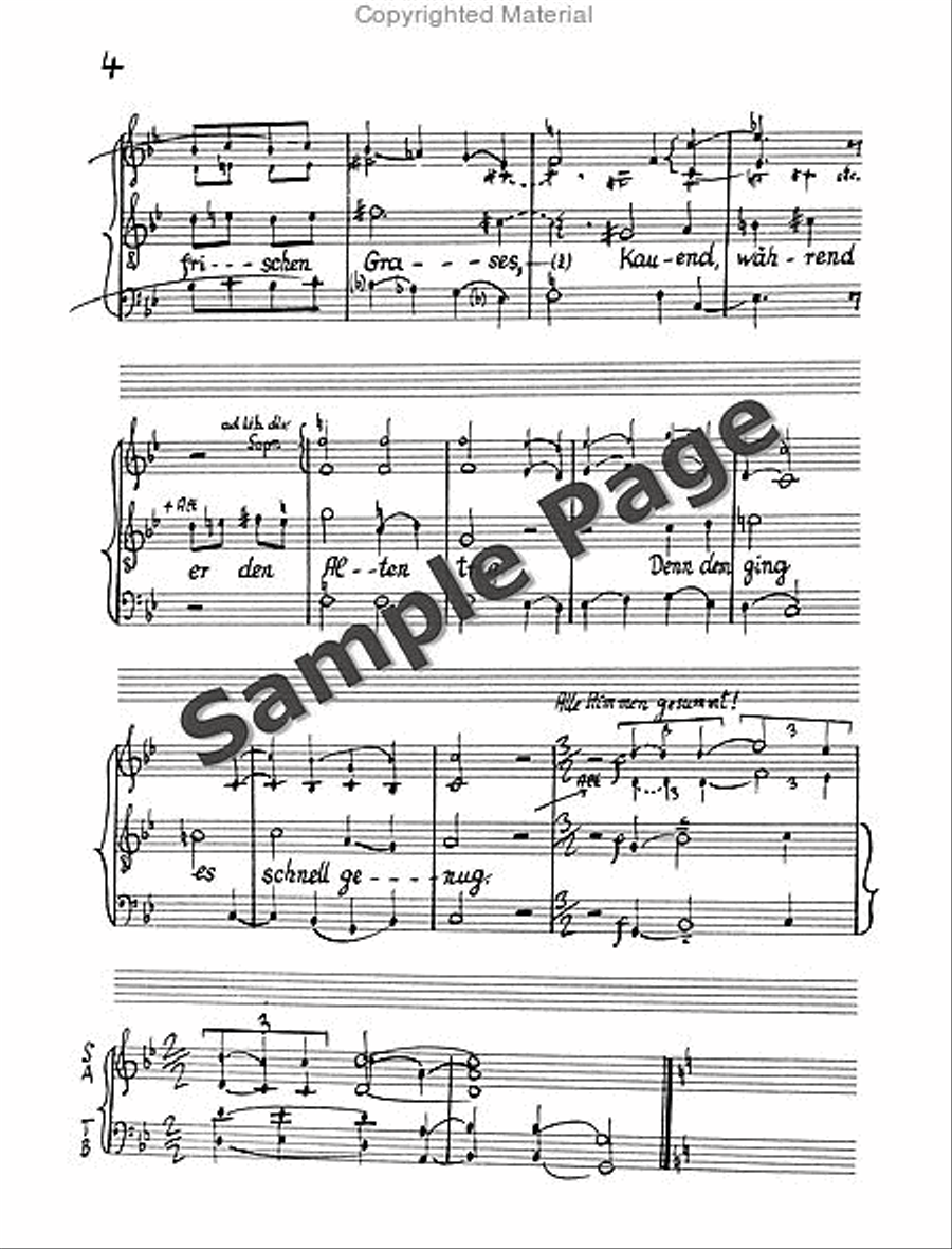 Legende Vom Weisen Choral Score 4-Part scores gallery preview page 7